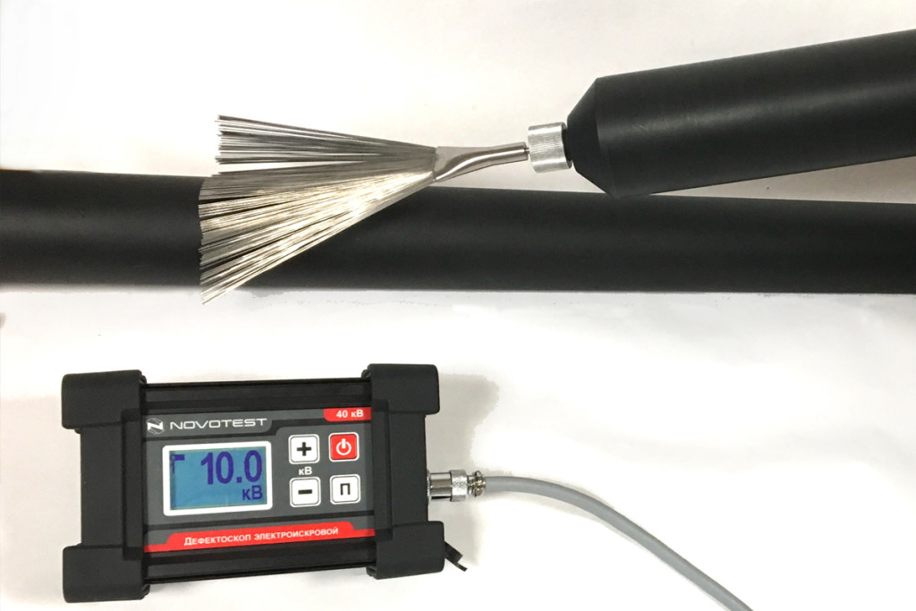 Веерный (щеточный) электрод для электроискрового дефектоскопа Novotest ИСКРА